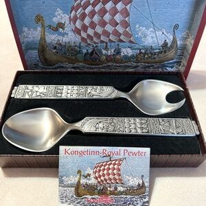 Pewter Serving Utensil Set